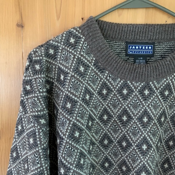 vtg jantzen oversized crewneck sweater 🍁 large - Picture 4 of 6